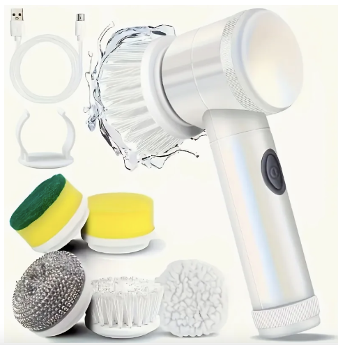 Cepillo Eléctrico de Limpieza 5 en 1 | Limpieza potente, portatil y en minutos