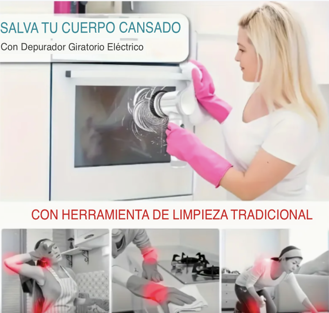 Cepillo Eléctrico de Limpieza 5 en 1 | Limpieza potente, portatil y en minutos