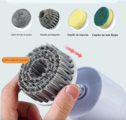 Cepillo Eléctrico de Limpieza 5 en 1 | Limpieza potente, portatil y en minutos