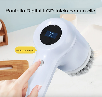 Cepillo Eléctrico de Limpieza 5 en 1 | Limpieza potente, portatil y en minutos