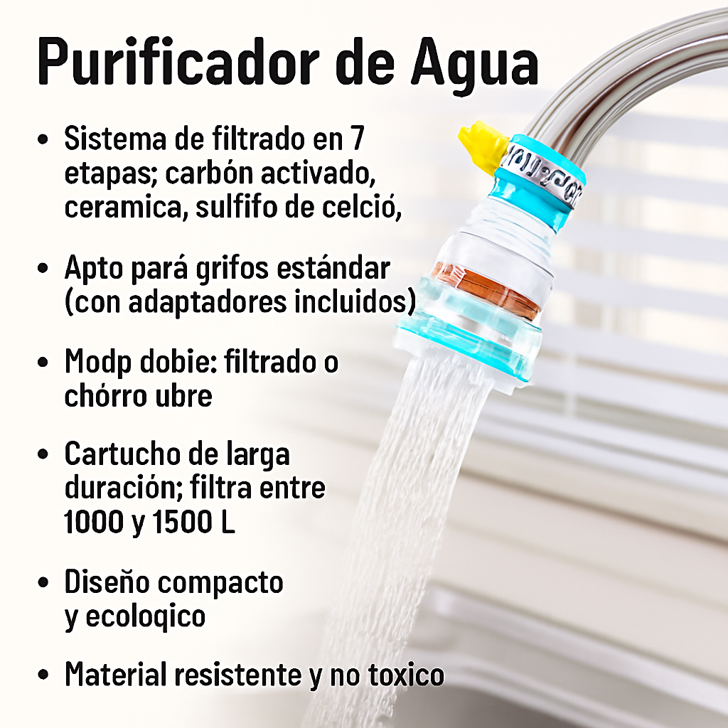 Filtro Purificador de Agua Universal | Salud en Cada Gota
